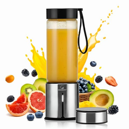 Portable Rechargeable Glass Smoothie Blender