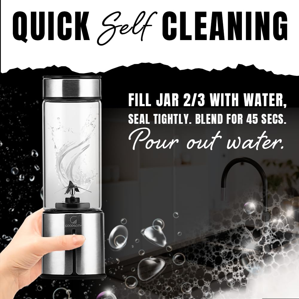 Portable Rechargeable Glass Smoothie Blender