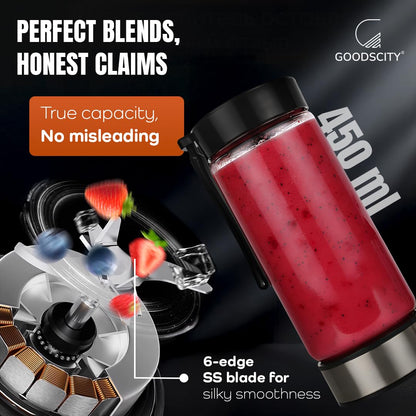 Portable Rechargeable Glass Smoothie Blender