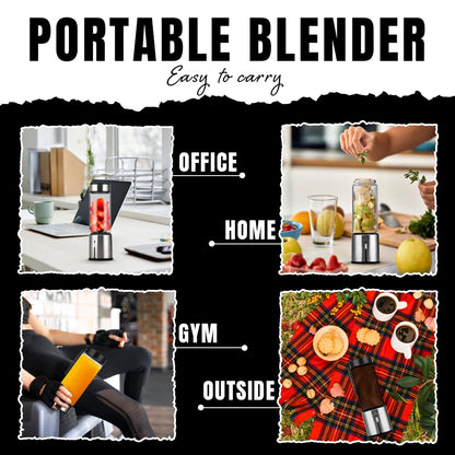 Portable Rechargeable Glass Smoothie Blender